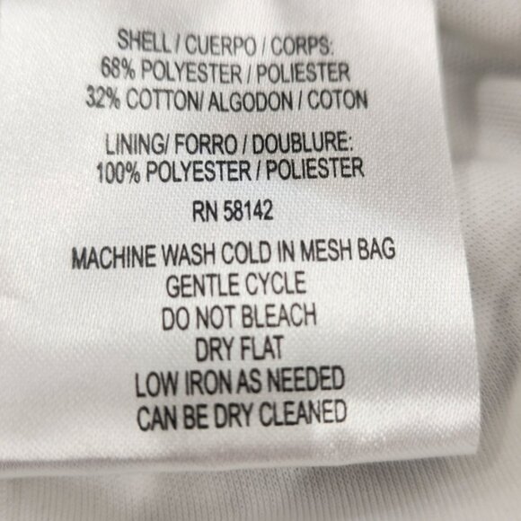 White House Black Market Black And White Lace Sleeveless Dress‎ Womens 14 - Picture 5 of 5